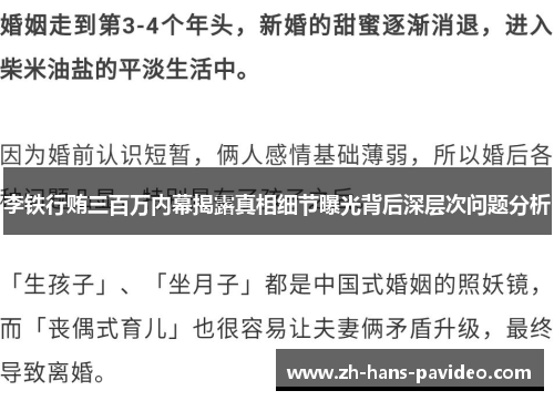 李铁行贿三百万内幕揭露真相细节曝光背后深层次问题分析
